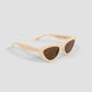 Kiss Kiss Sunglasses - Bone