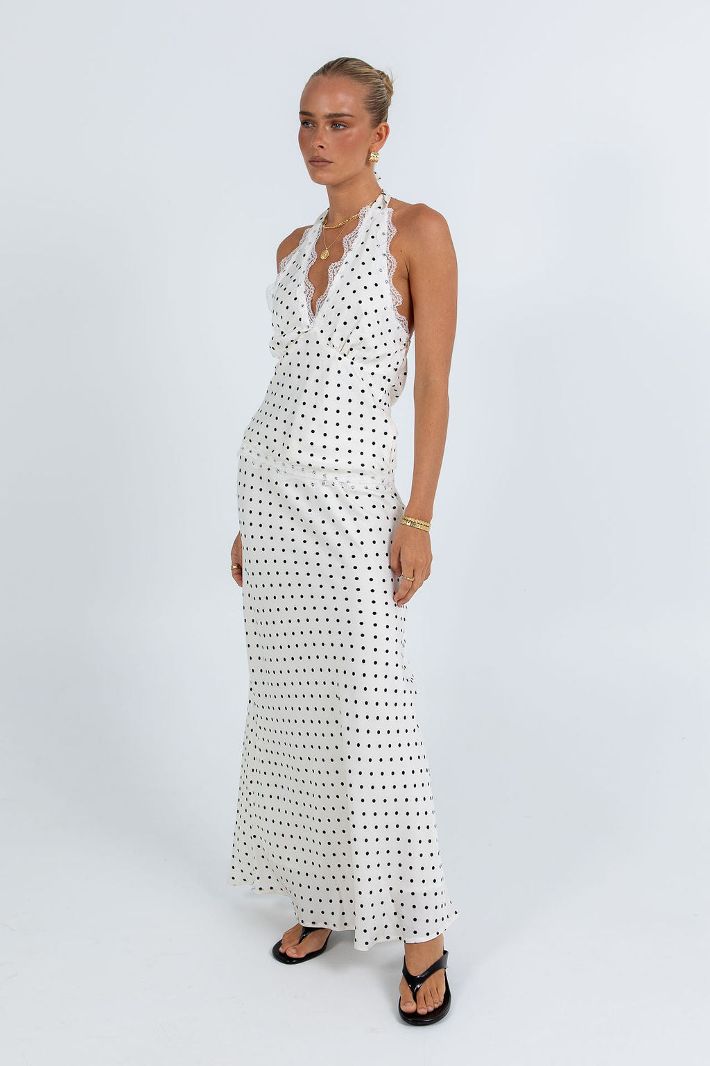 COMING SOON - Banks Top - White/ Black Polka Dot