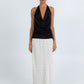 COMING SOON - Clara Maxi Skirt - White/ Black Polka Dot