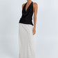 COMING SOON - Clara Maxi Skirt - White/ Black Polka Dot