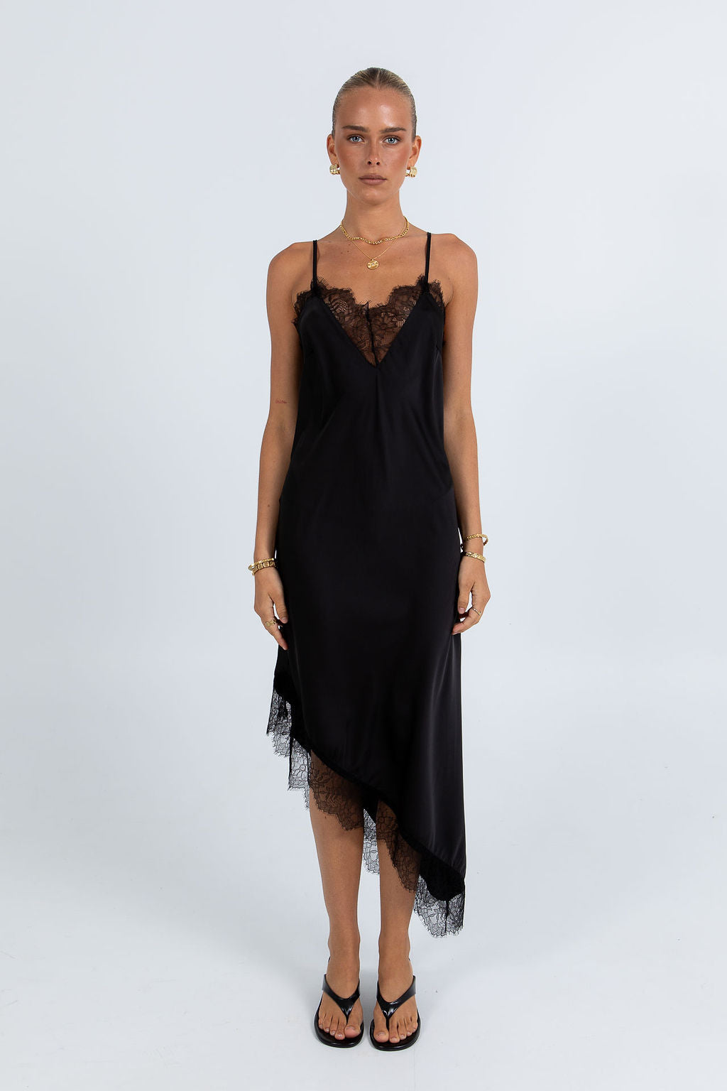 COMING SOON - Gratia Midi Dress - Black