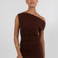 Brydie Mini Dress - Chocolate Brown