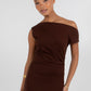 Brydie Mini Dress - Chocolate Brown