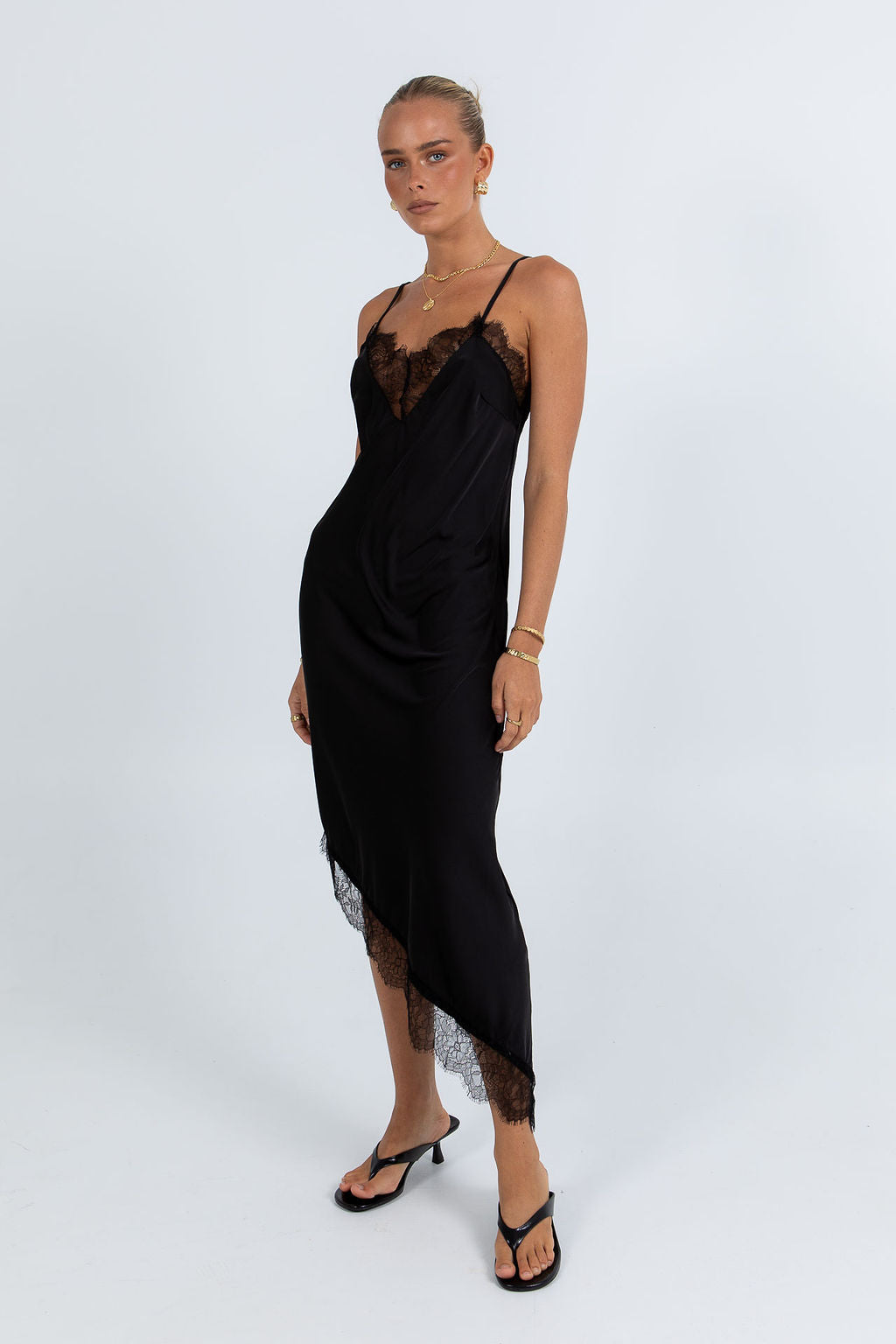 COMING SOON - Gratia Midi Dress - Black