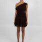 Xola Mini Dress - Chocolate Brown