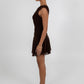 Xola Mini Dress - Chocolate Brown