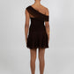 Xola Mini Dress - Chocolate Brown