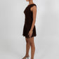 Xola Mini Dress - Chocolate Brown
