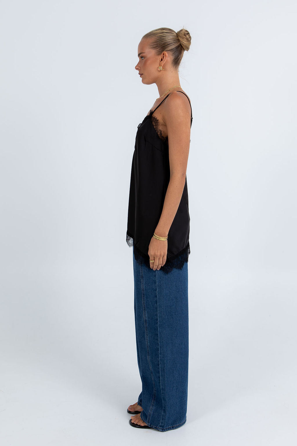Jessalyn Lace Top Black