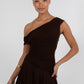 Xola Mini Dress - Chocolate Brown