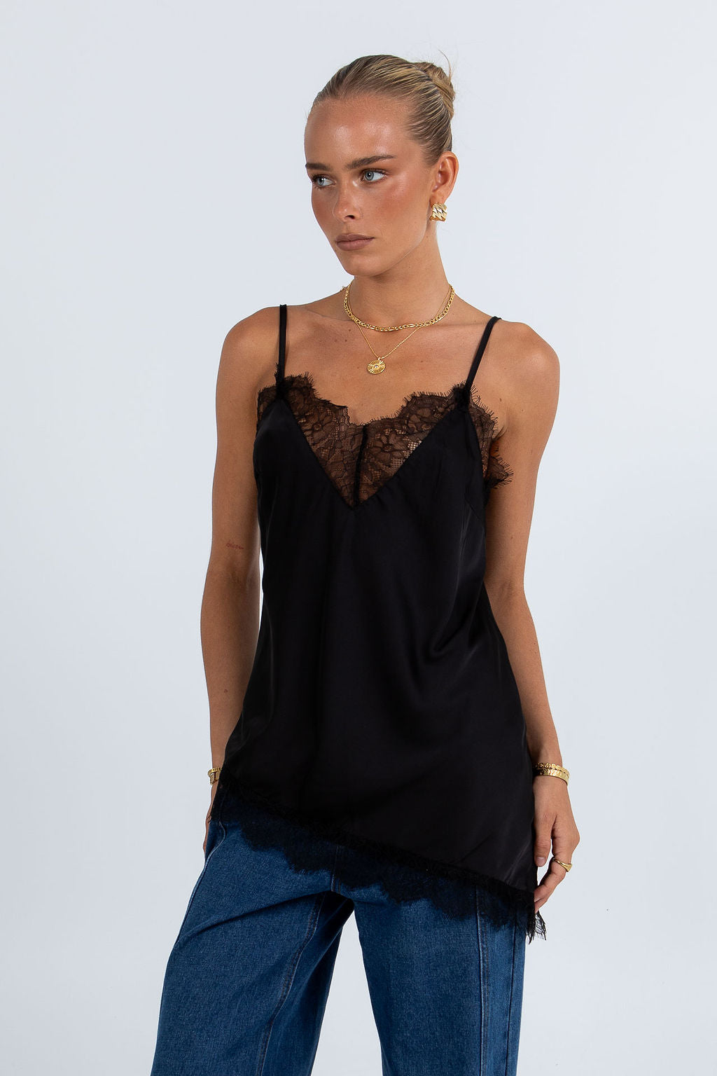 Jessalyn Lace Top Black