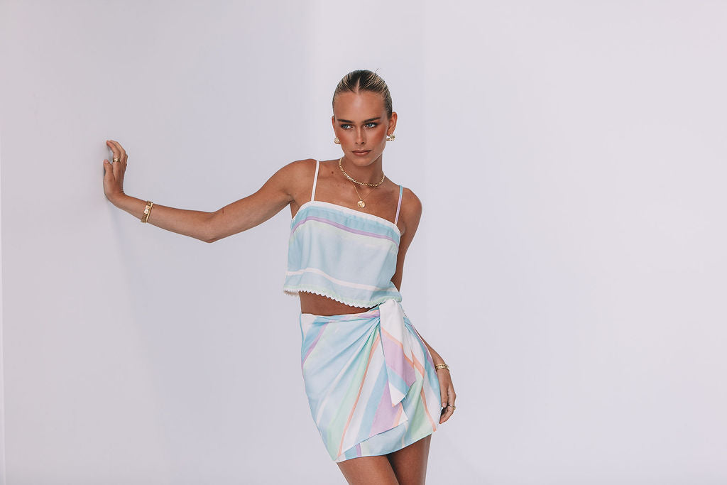 COMING SOON - Ioannina Mini Skirt - Virenne Print