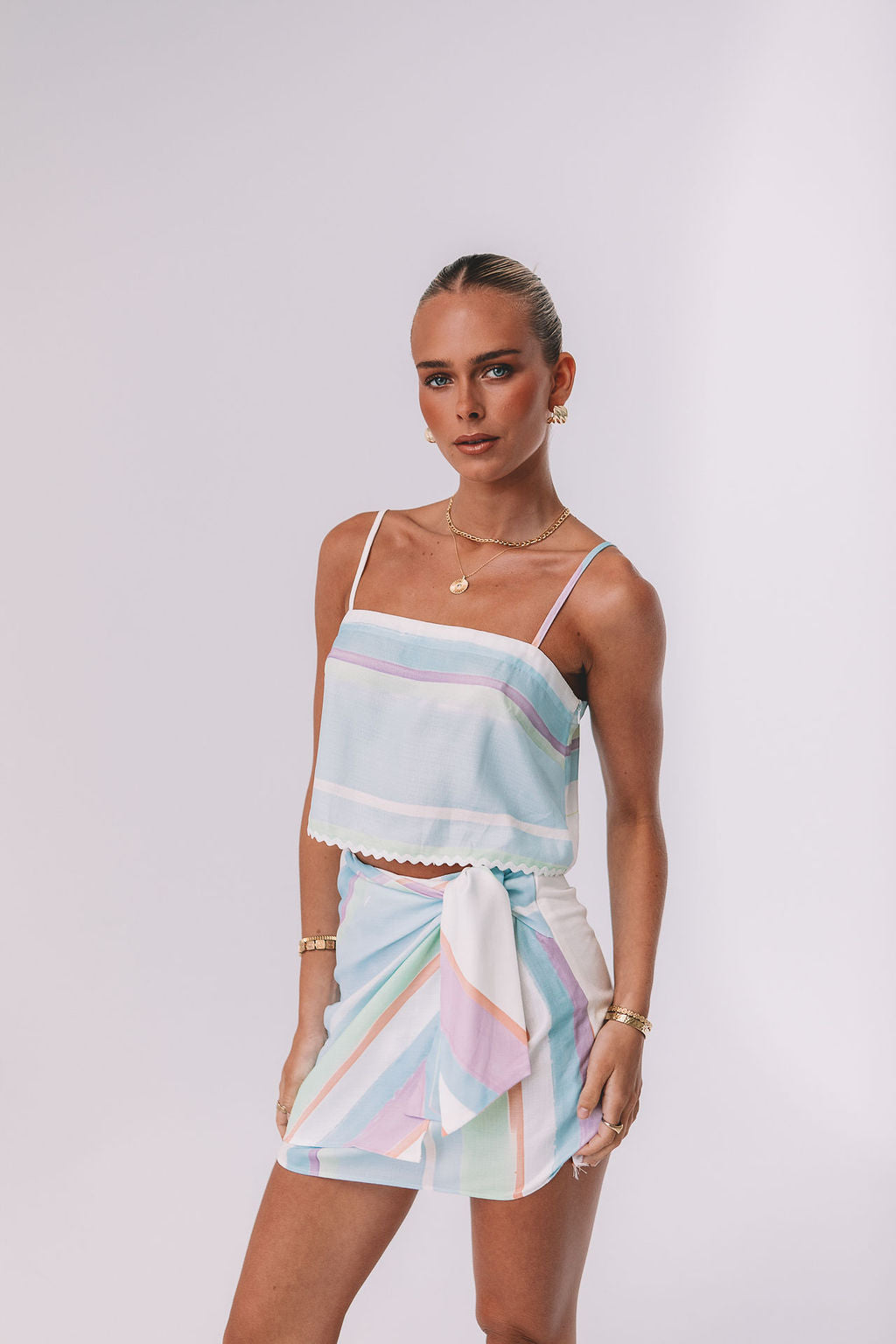 COMING SOON - Ioannina Mini Skirt - Virenne Print