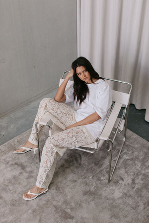 Ilsuo Pants Cream Lace