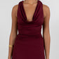 Flossie Mini Dress - Burgundy