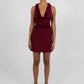 Flossie Mini Dress - Burgundy