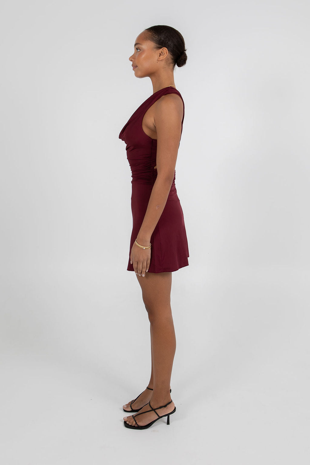 Flossie Mini Dress - Burgundy