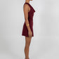 Flossie Mini Dress - Burgundy