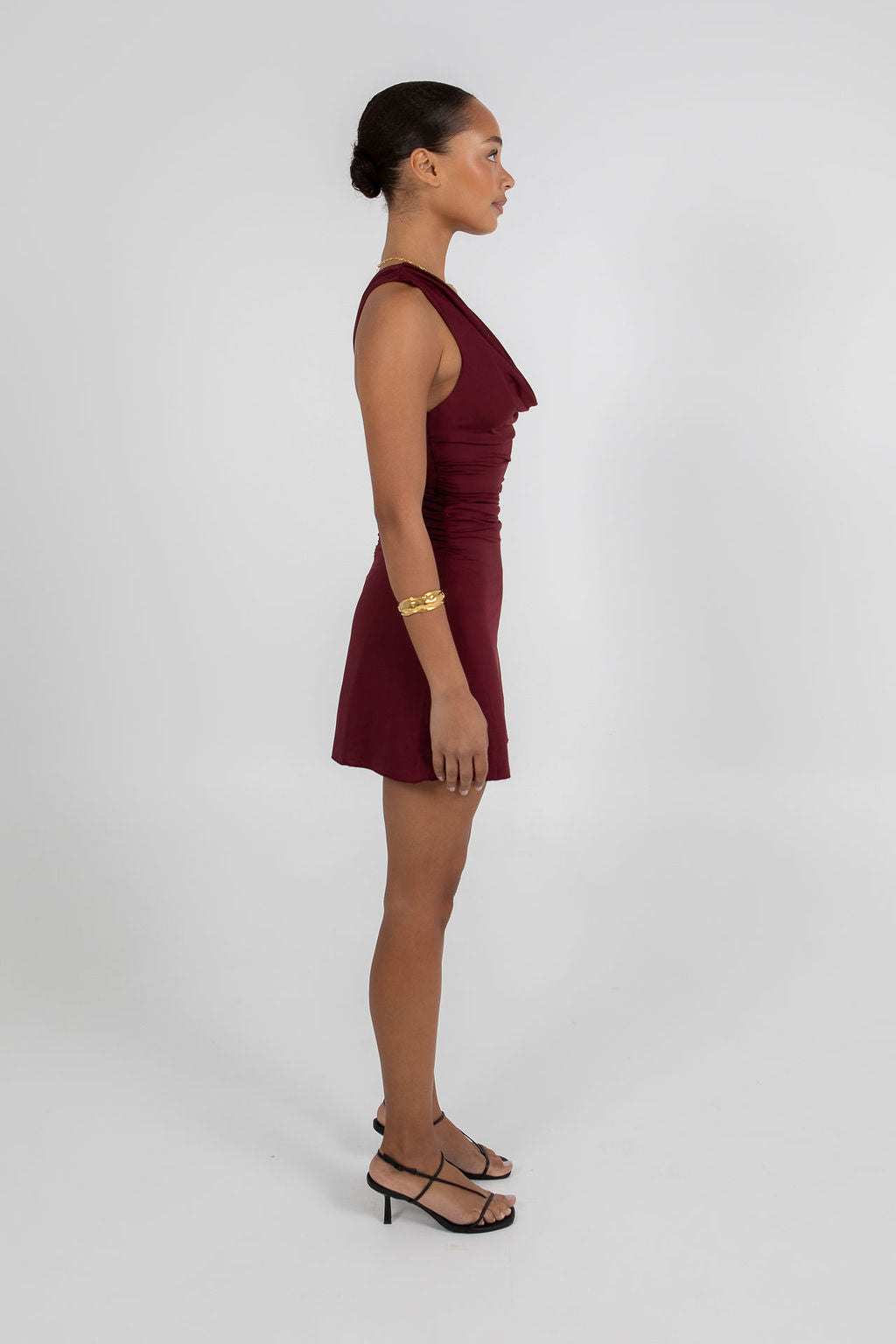 Flossie Mini Dress - Burgundy