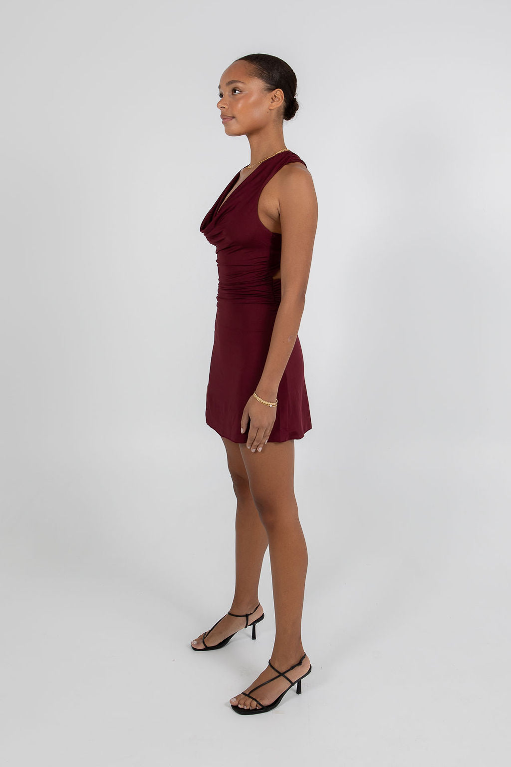 Flossie Mini Dress - Burgundy