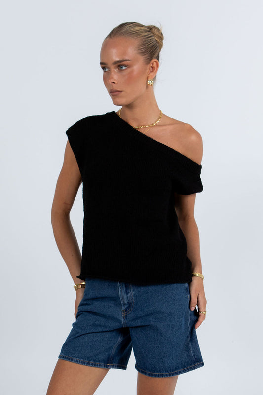 COMING SOON - Marley Knit Top - Black