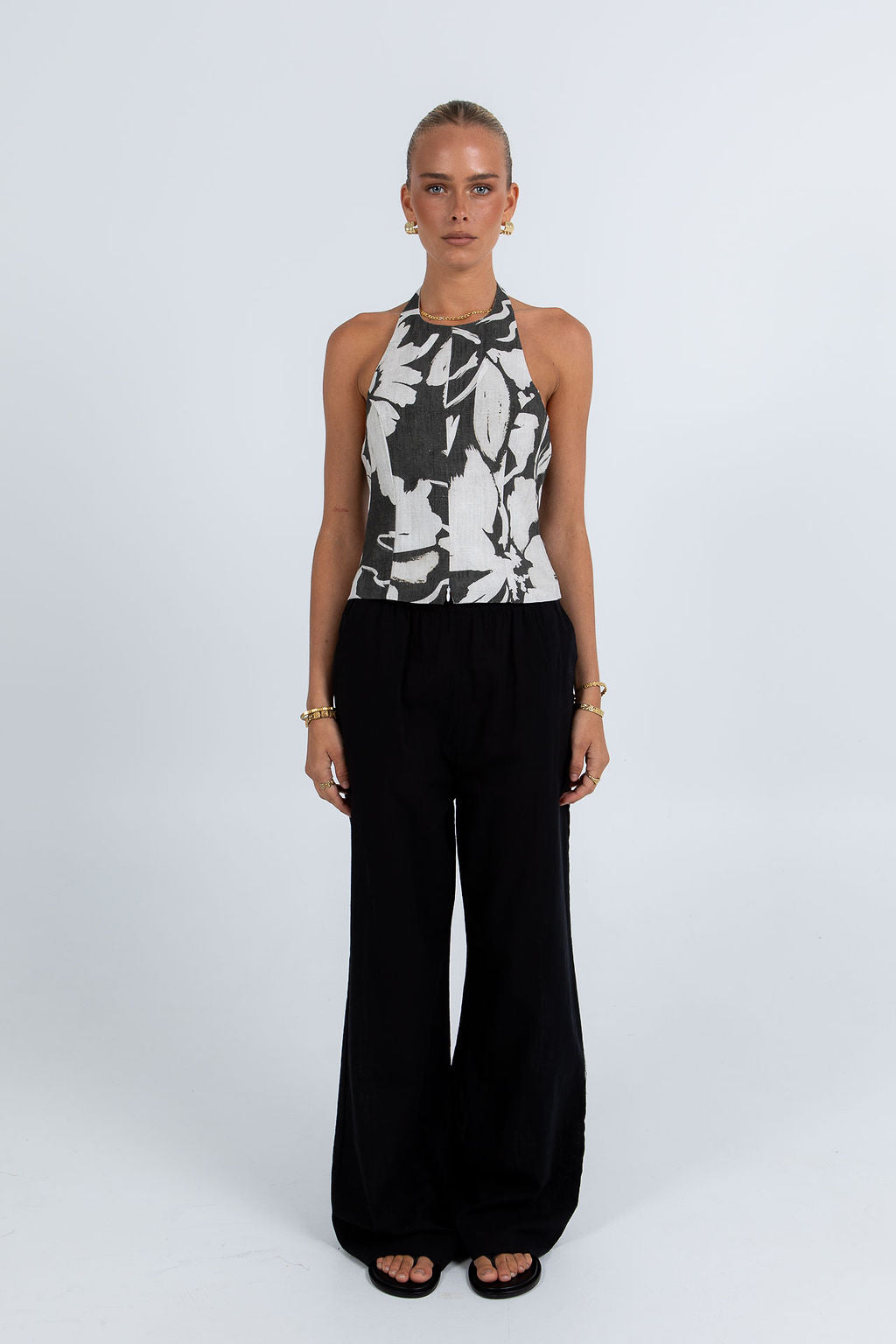 Fresco Halter Top Florique Print