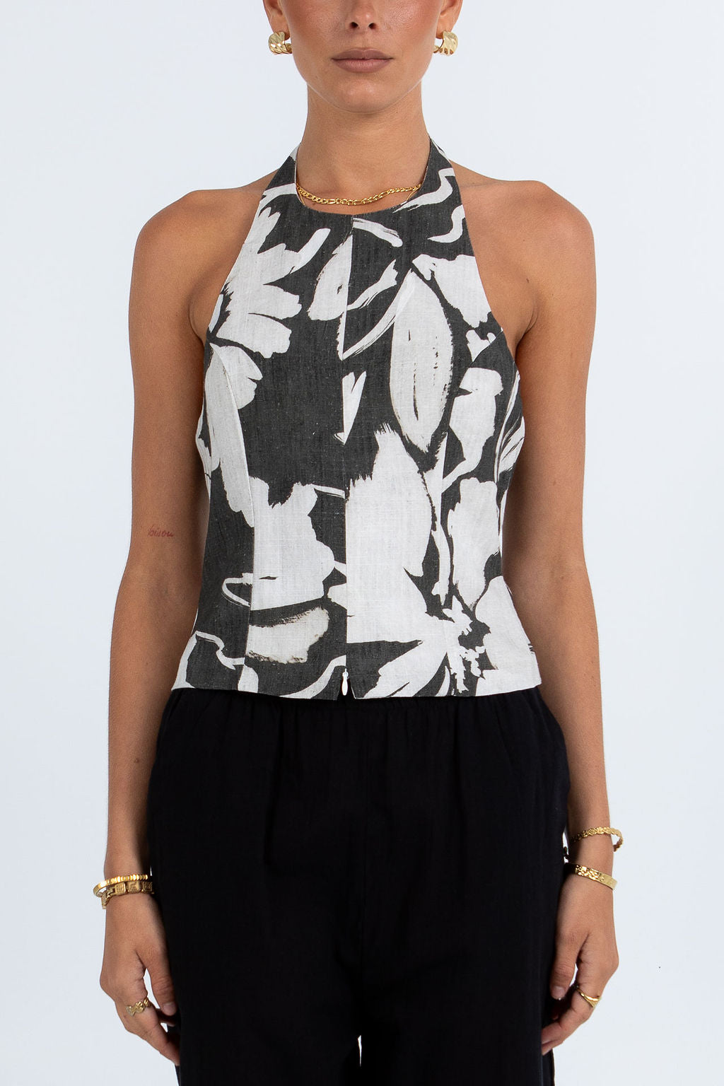 Fresco Halter Top Florique Print
