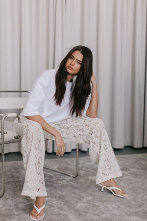 Ilsuo Pants - Cream Lace