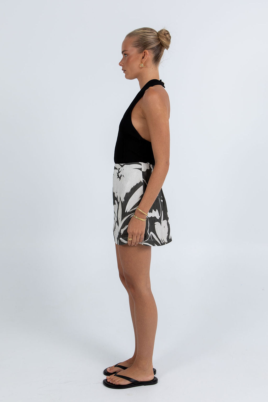 Aprire Mini Skirt Florique Print