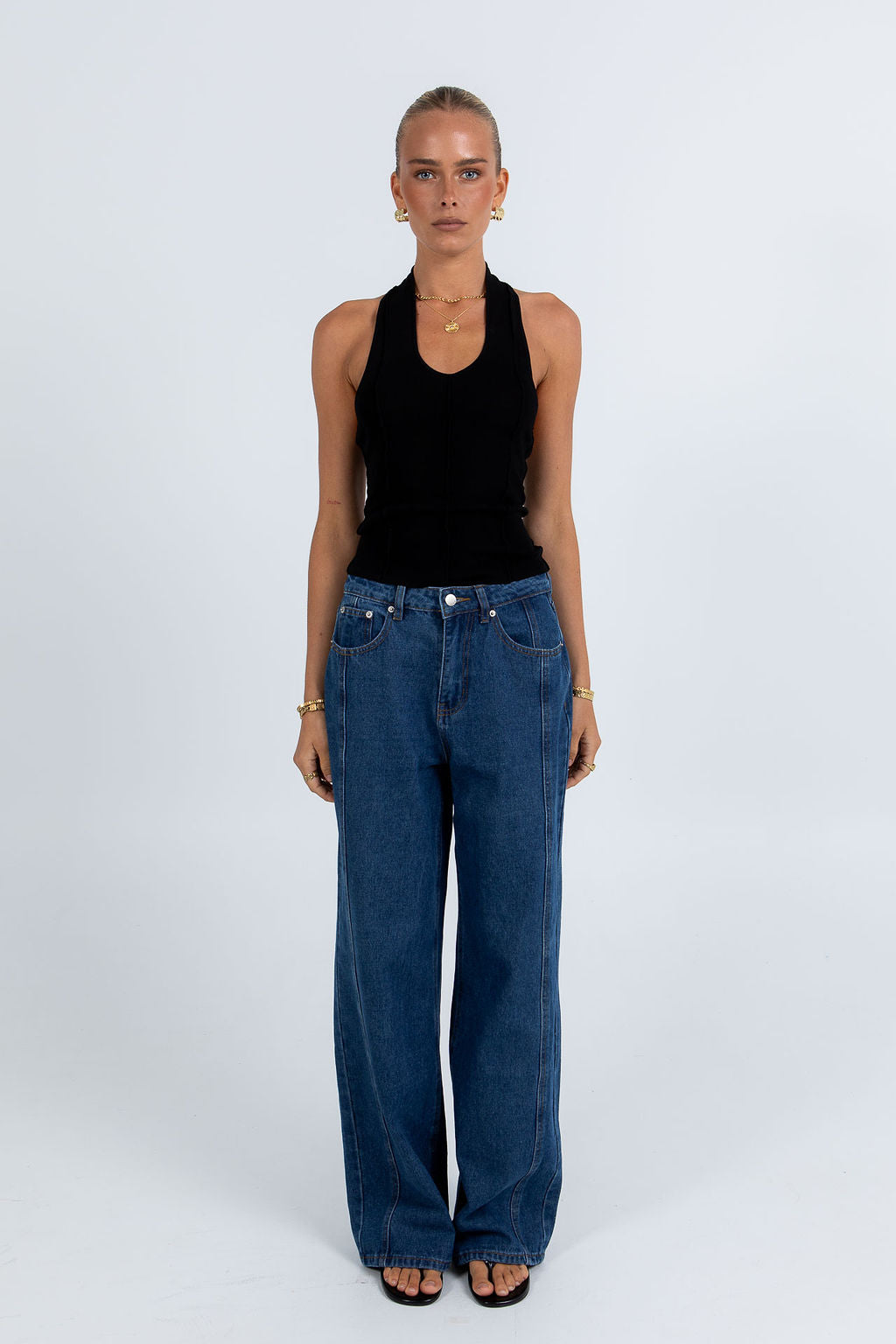 COMING SOON - Jove Halter Top - Black