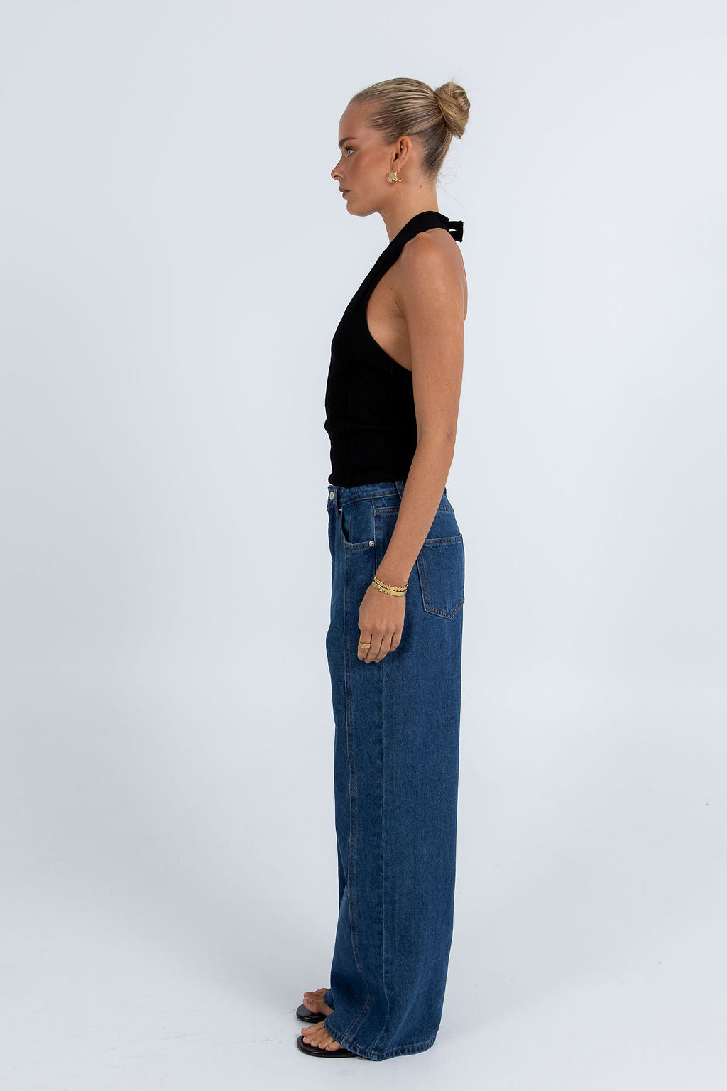 Jove Halter Top Black