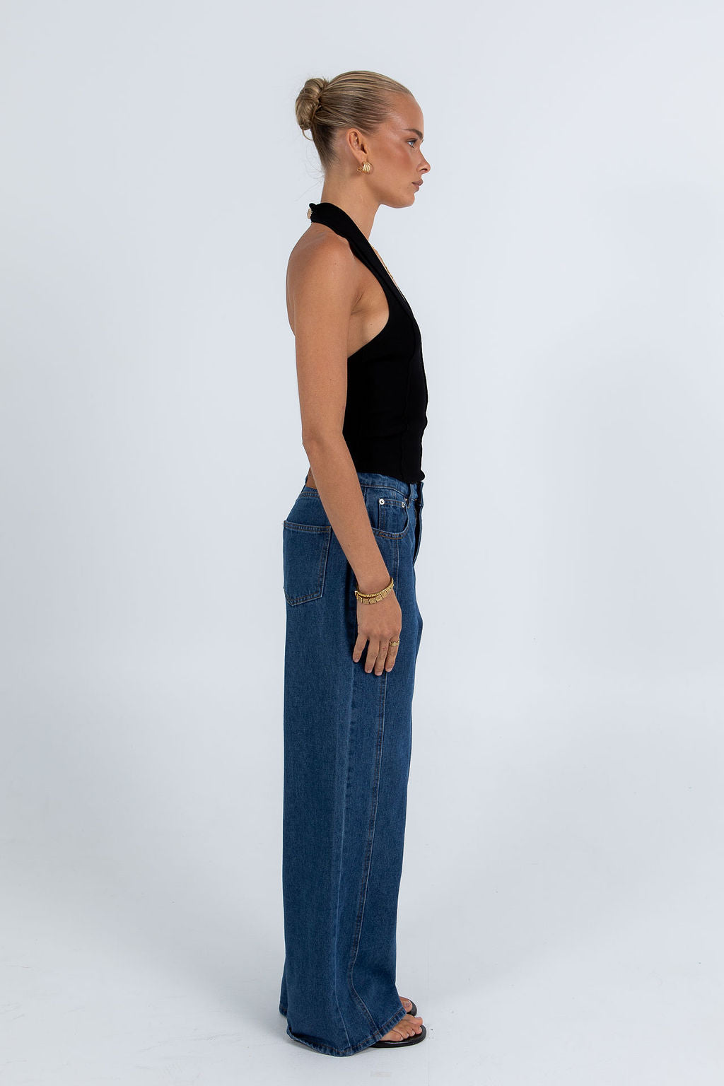 Jove Halter Top Black