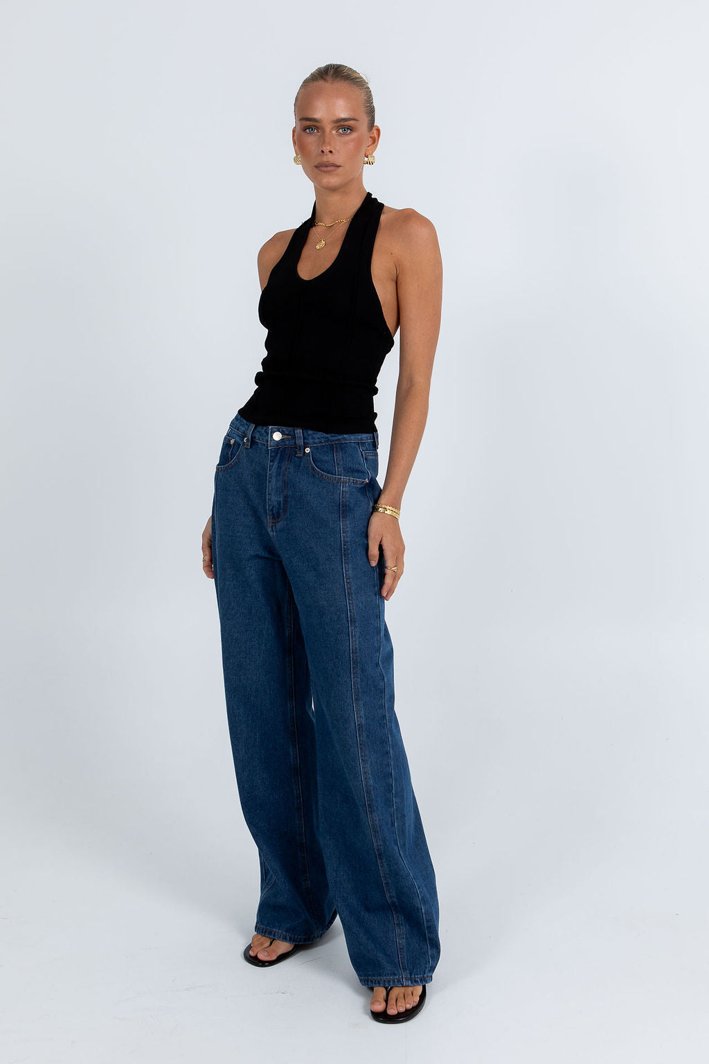 COMING SOON - Jove Halter Top - Black