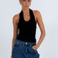 COMING SOON - Jove Halter Top - Black