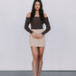 Kahlea Off-Shoulder Bodysuit - Chocolate Brown Knit