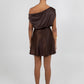 Jae Mini Dress - Chocolate Brown