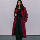 Sarah Trench Coat - Burgundy