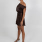 Jae Mini Dress - Chocolate Brown
