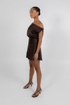 Jae Mini Dress - Chocolate Brown