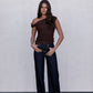 Qatie Top - Espresso Brown