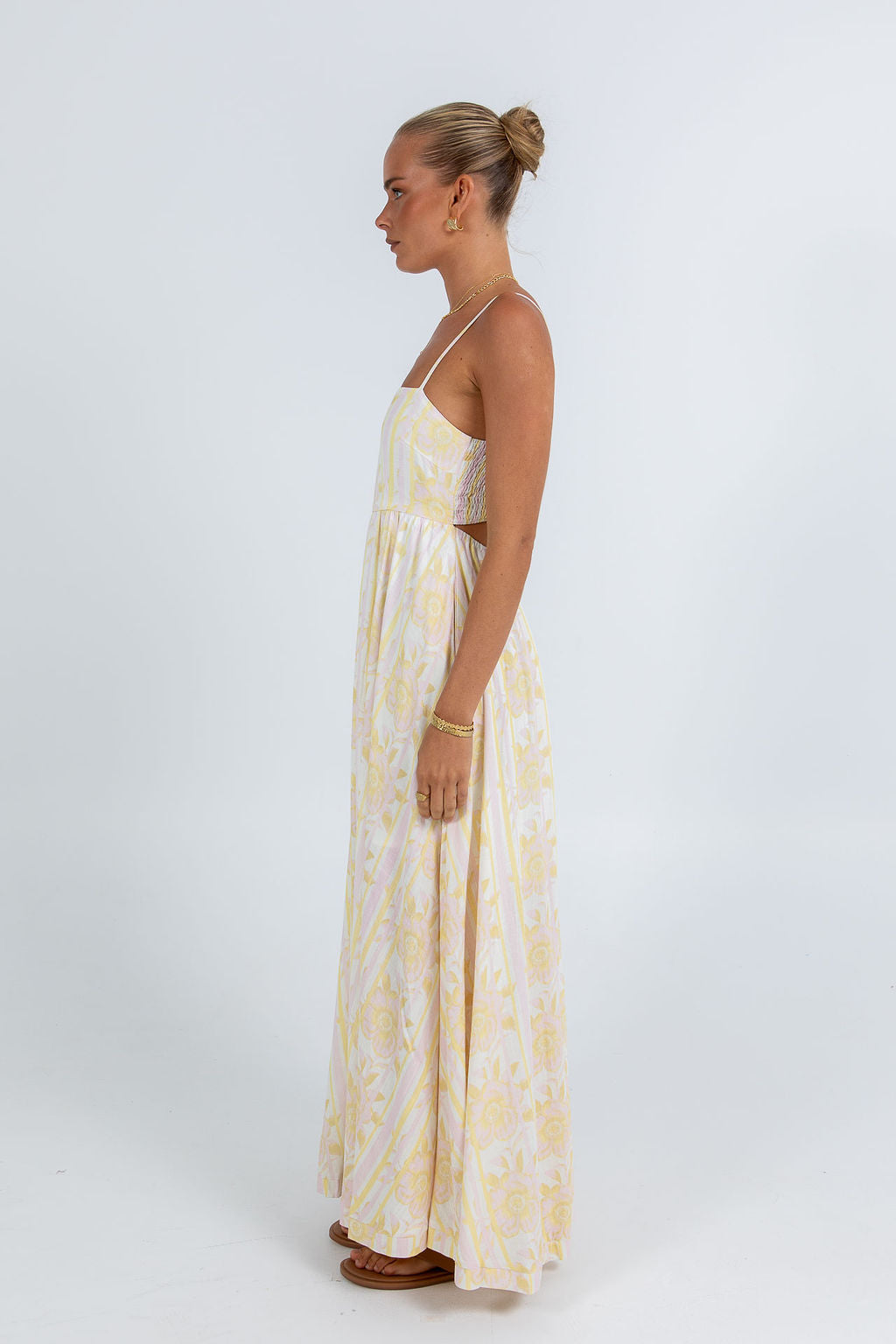 Izrah Dress Lemon Floral