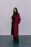 Sarah Trench Coat - Burgundy