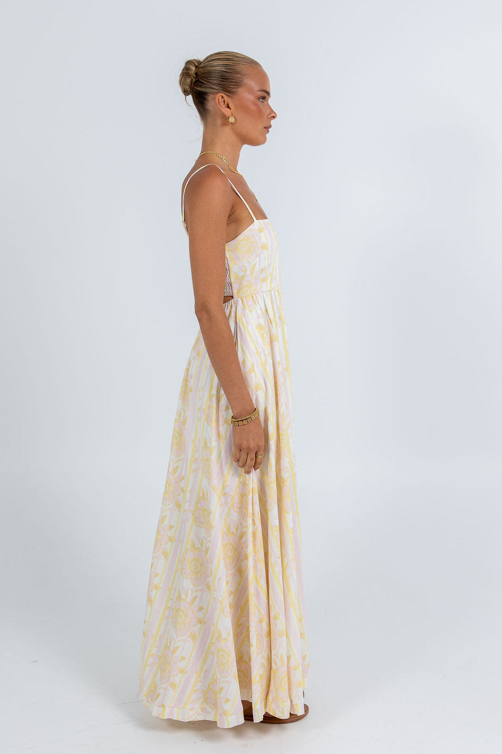 Izrah Dress Lemon Floral