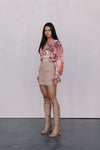 Haider Mini Skirt - Beige