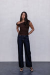 Qatie Top - Espresso Brown