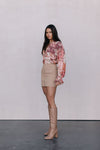 Haider Mini Skirt - Beige