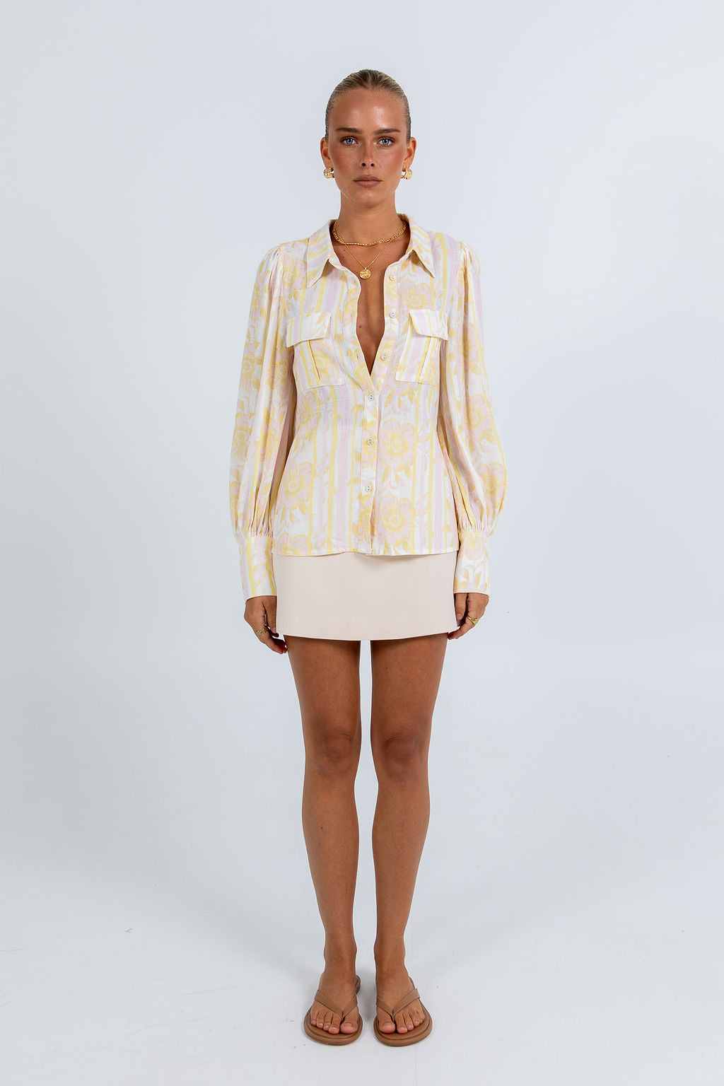 Bailee Shirt Lemon Floral