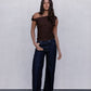 Qatie Top - Espresso Brown