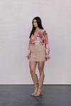 Haider Mini Skirt - Beige