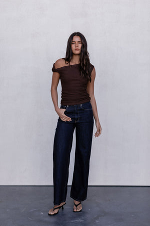 Qatie Top - Espresso Brown